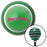 Pink Drift King Green Stripe Shift Knob with M16 x 15 Insert