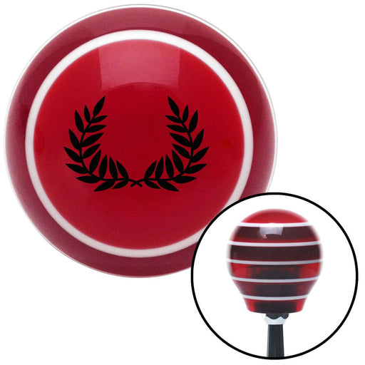 Black 2 Branches Pointing Up Red Stripe Shift Knob with M16 x 15 Insert