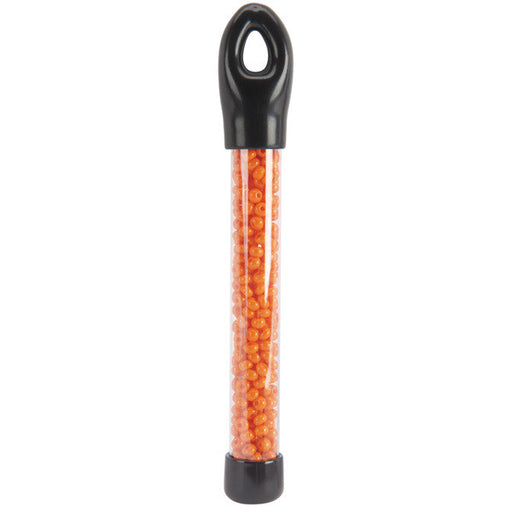 Glass Bead Tubes 24 Grams-6/0 Opaque Orange