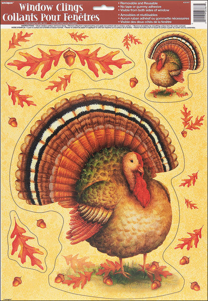 Window Clings, Festive Turkey