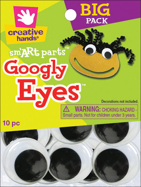 Glue-On Googly Eyes, 10-Pack