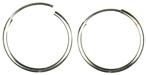 Jewelry Basics Findings 12/Pkg-Silver Ear Hoops