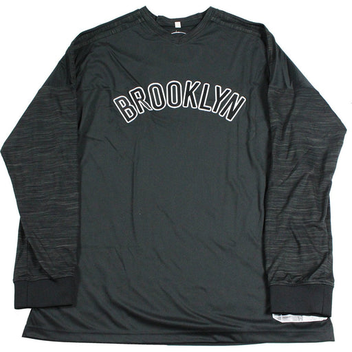 Wayne Ellington Brooklyn Nets 2015-16 Game Used #21 Black Long Sleeve Shirt (Size L)