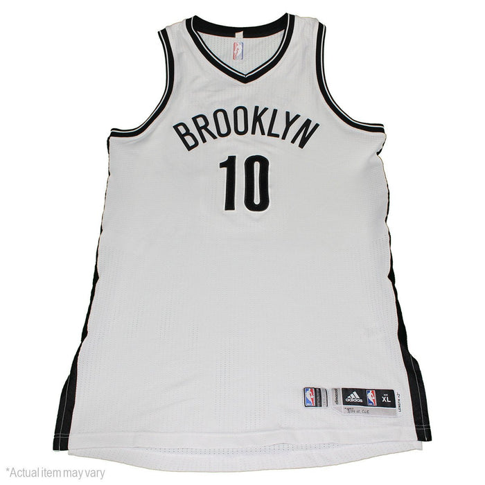 Shane Larkin Brooklyn Nets 2015-2016 Game Used #0 White Jersey 3/26- 4/11 (BKN01952- L)