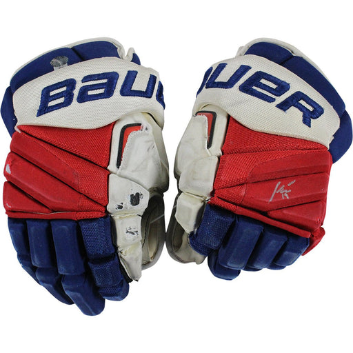 Jesper Fast Signed New York Rangers 2015-2016 Season Game Used Bauer APX2 Gloves (Pair)