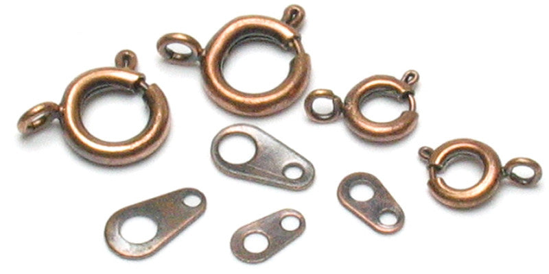 jewelry Basics Copper Mixed Size Spring Rings