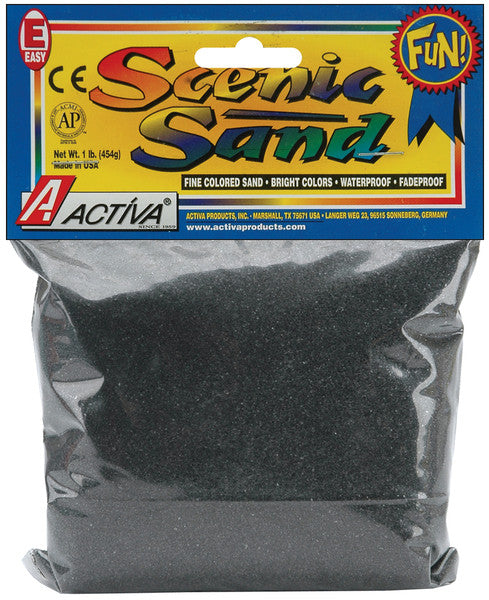 Deep Black Scenic Sand - 1 lb.