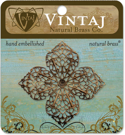 Vintaj Metal Accent, Clover Petal Filigree