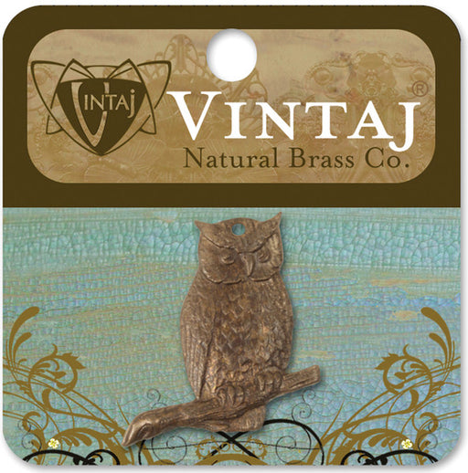 Vintaj Metal Accent, Perching Owl