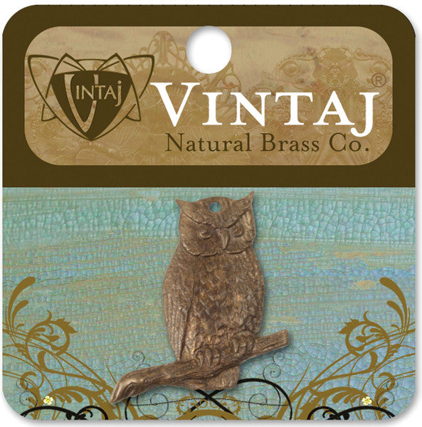 Vintaj Metal Accent, Perching Owl