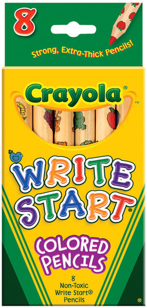 Crayola Write Start Colored Pencils-8/Pkg