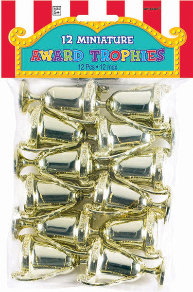 Mini Award Trophies, 12-Pack