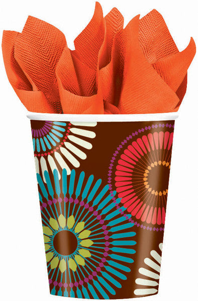 Modern Motif Paper Cups, 8-Pack