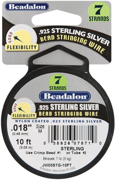 0.925 Sterling Silver 7-Strand Wire - 0.018"