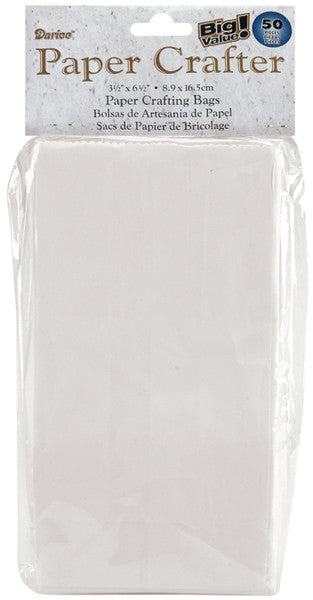 White Paper Bags 40 Piece Set - 3.5" x 6.5"