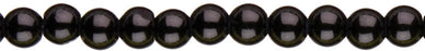 Black Opaque 6mm Round Beads, 200-Pack