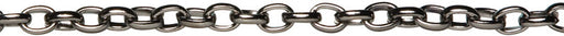 Cross Culture Gunmetal 28-Inch Chain,Oval