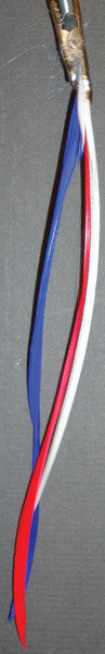 Hair Feathers, Red/White/Blue