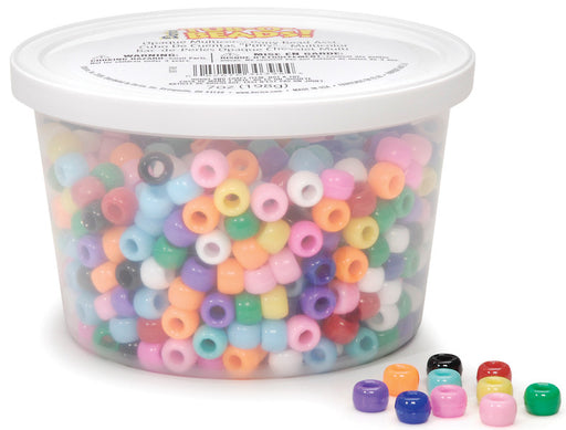 Tub-O-Beads Opaque Pony Beads-Multi Color