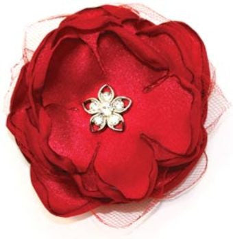 Laliberi Quick Clip Flowers, Scarlet Red Layers