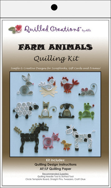 Quilling Farm Animals Kit