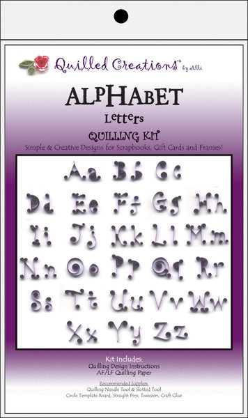 Quilling Alphabet Letters Kit