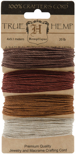 Hemp Cord 20# 30 Feet/Pkg-Bronze