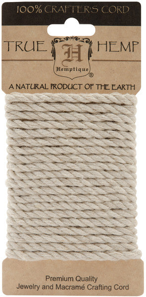 Hemp Rope 4mm 9.84 Feet/Pkg-Natural