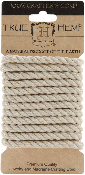 Hemp Rope 6mm 6.56 Feet/Pkg-Natural