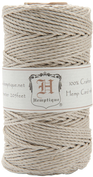 Hemp Cord Spool 48# 205 Feet/Pkg-Natural