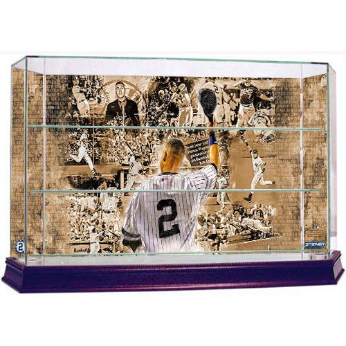 Derek Jeter Greatest Moments Background Collage Glass 15 Ball Baseball Case