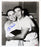 Yogi Berra Signed Hugging Yankee Player B/W 8x10 Photo