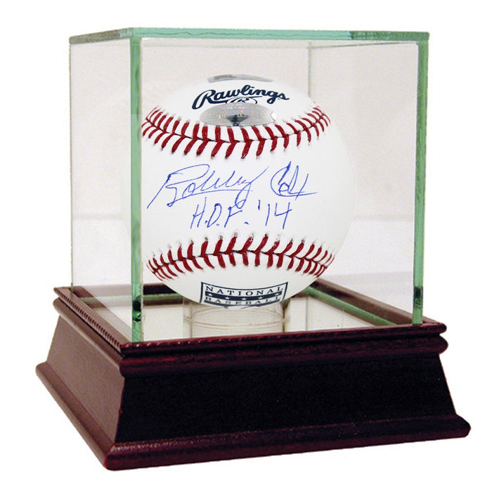 Bobby Cox Signed HOF Logo Baseball w HOF 14 insc (MLB Auth)