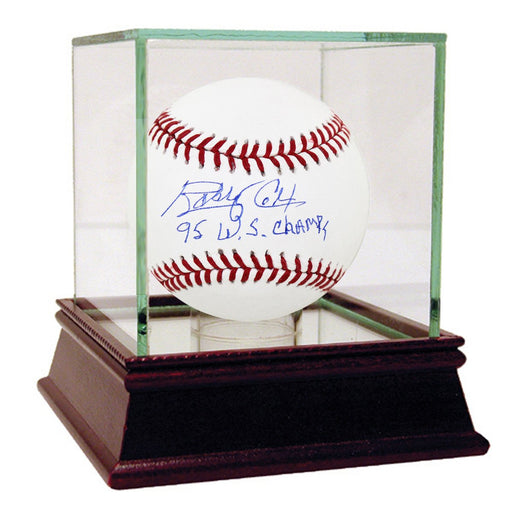 Bobby Cox Signed MLB Baseball w 95 WS Champs insc (MLB Auth)