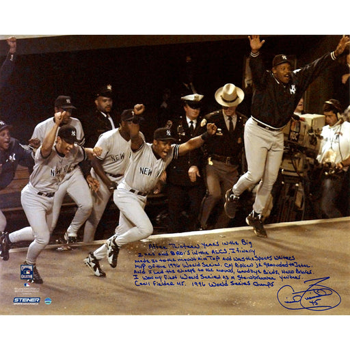 Cecil Fielder Signed 1996 World Series 16x20 Story Photo