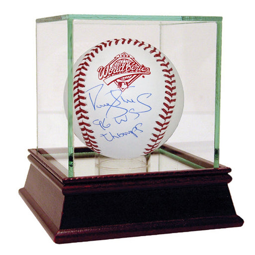 Darryl Strawberry Signed 1996 World Series Baseball w 96 WS Champs Insc