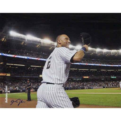 Derek Jeter Coming Out of Dugout 16x20 Photo (Signed By Photographer Anthony Causi)