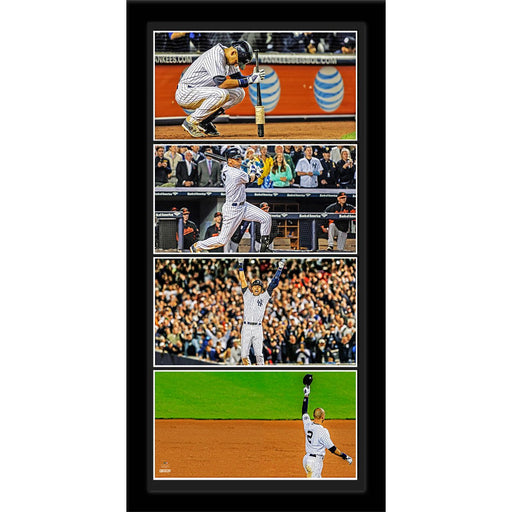 Derek Jeter Farewell Captain Story Board Framed 10x20 4 Photo Collage