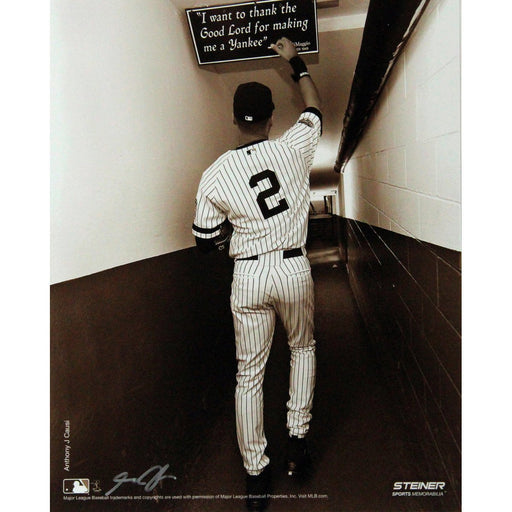 Derek Jeter Sepia Shot In Tunnel At The Original Yankee Stadium Vertical 16x20 Photo (Signed By Photographer Anthony Causi)