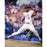 Doc Gooden Mets Pinstripe Jersey Pitching Vertical 8x10 Photo (Signed in Silver)