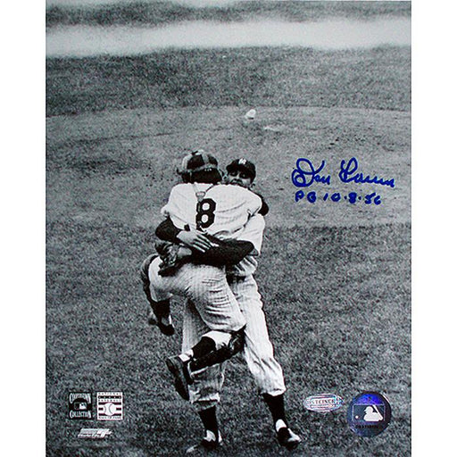 Don Larsen Signed Perfect Game Hug BW 8x10 w PG insc