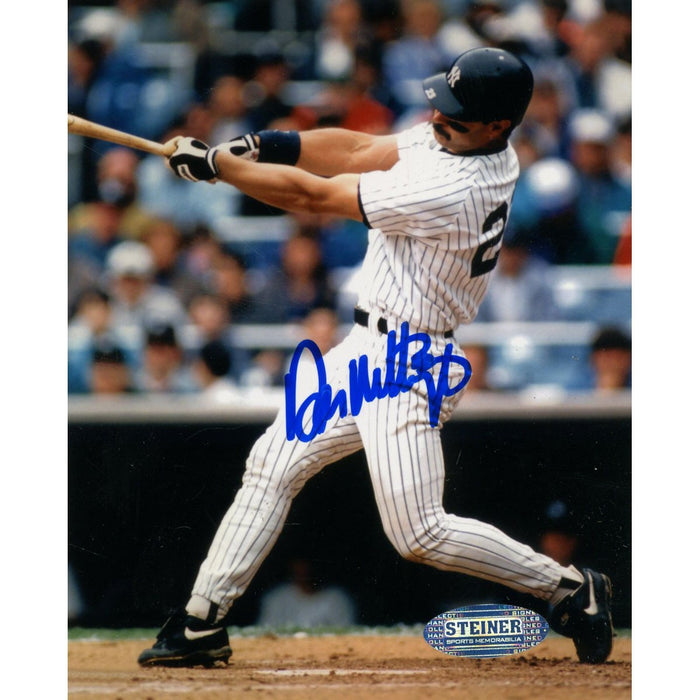 Don Mattingly Batting Color Signed 4x5 Photo