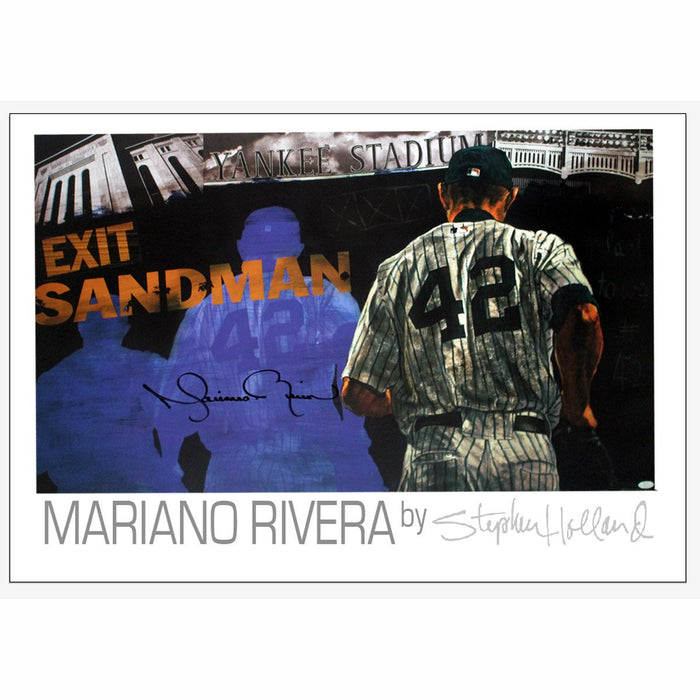 Mariano Rivera Signed Sandman Poster (By Stephan Holland)