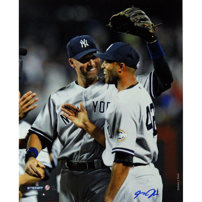 Mariano Rivera with Derek Jeter Vertical 16x20 Photo (Signed By Anthony Causi)