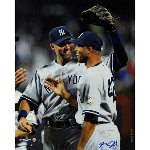 Mariano Rivera with Derek Jeter Vertical 8x10 Photo (Signed By Anthony Causi)