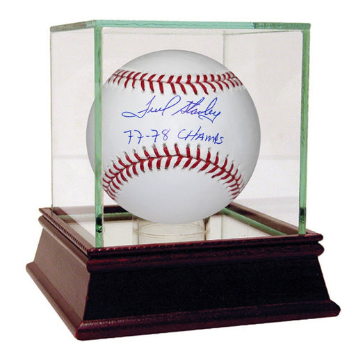 Fred Stanley Signed MLB Baseball w 77-78 Champs Insc