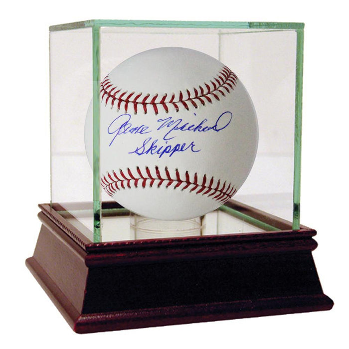 Gene Michael Signed MLB Baseball w Skipper insc