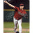 Brandon Webb Red Jersey Pitching 8x10 Photo