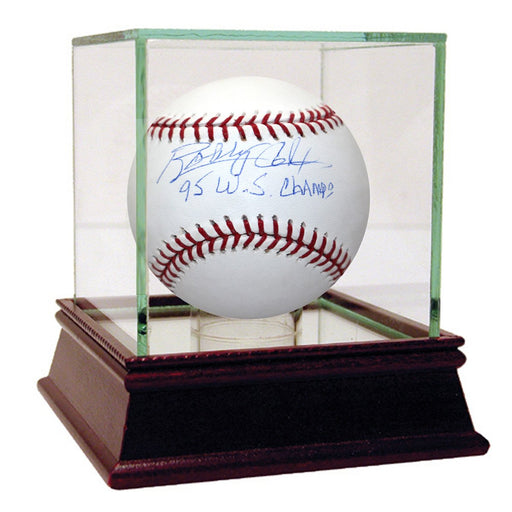 Bobby Cox Signed MLB Baseball w 95 WS Champs insc