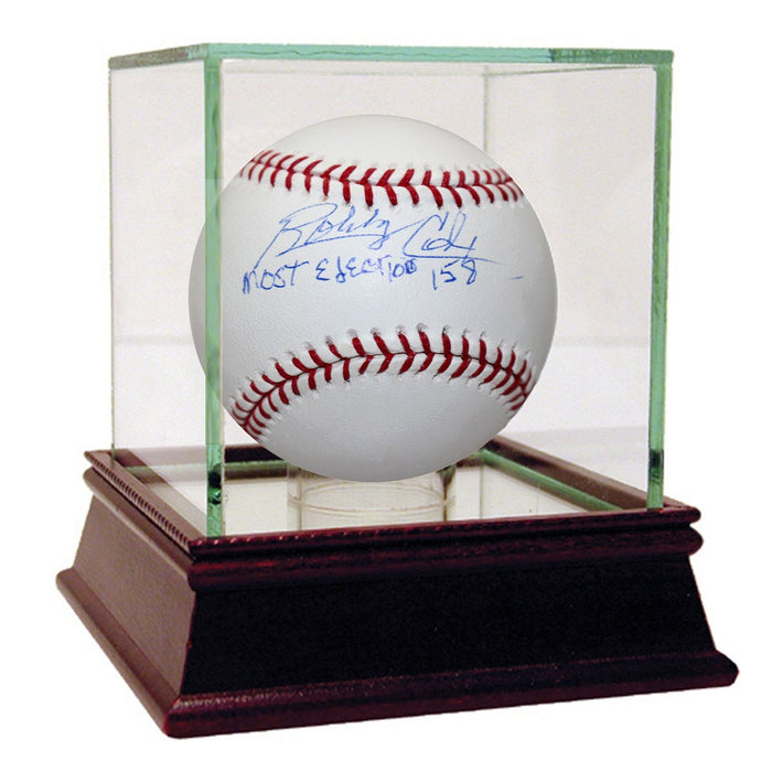 Bobby Cox Signed MLB Baseball w Most Ejections 158 insc